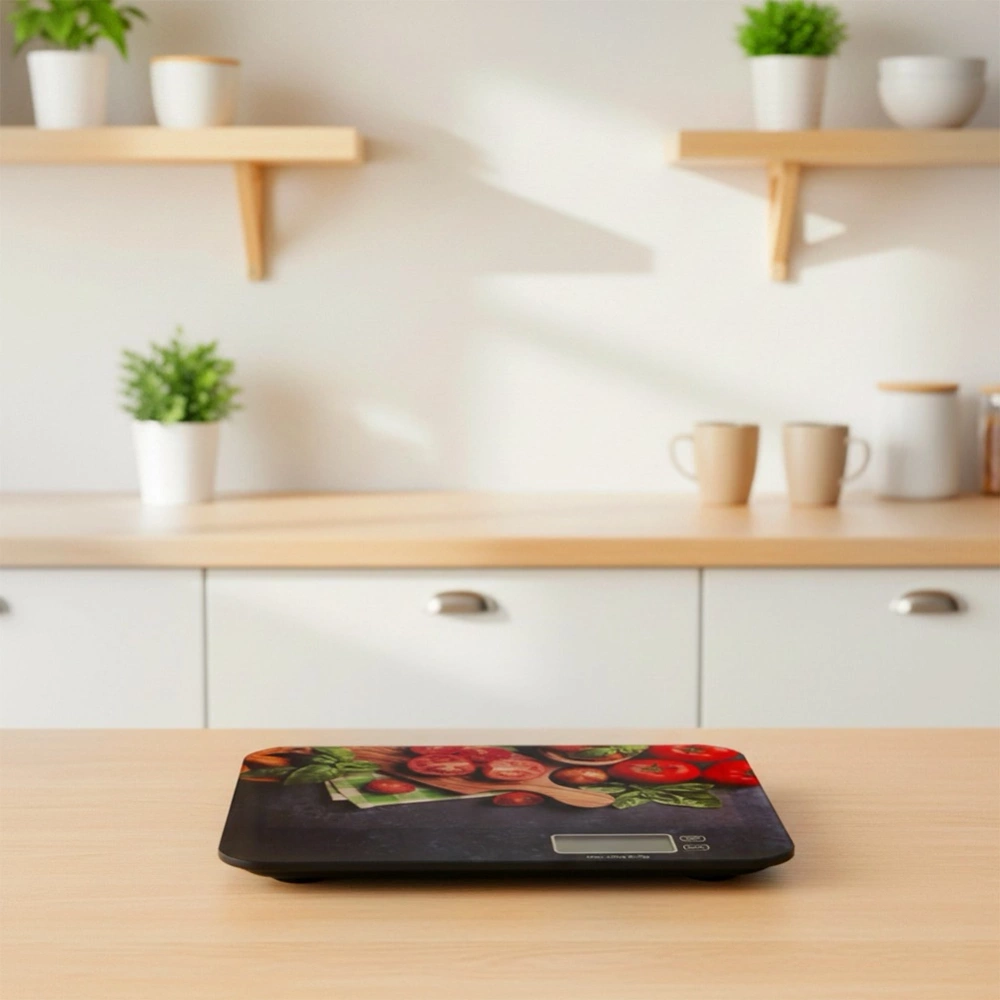 Waga kuchenna szklana elektroniczna płaska 20 kg