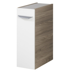 Szafka boczna pod umywalkę lewa szary dąb + biały Luxor Fackelmann 79833