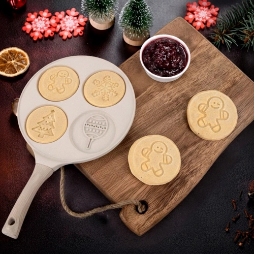 Patelnia do jajek granitowa 4 otwory 26 cm