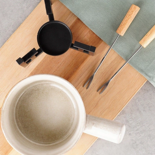 Zestaw do fondue porcelanowy 450 ml, 4 el.