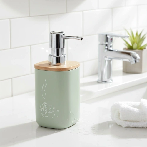 Dozownik do mydła zielony GREENISH 350 ml