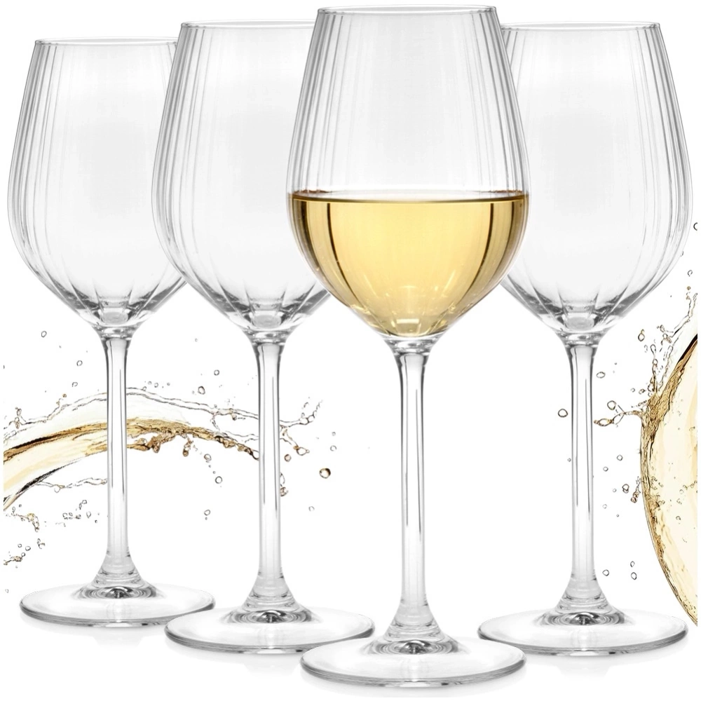Kieliszki do wina szklane 380 ml 4 szt.