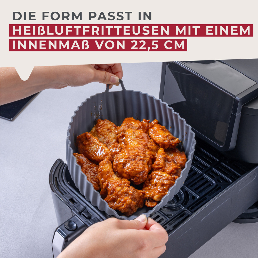 Forma silikonowa do pieczenia Ø23 cm do frytkownicy powietrznej