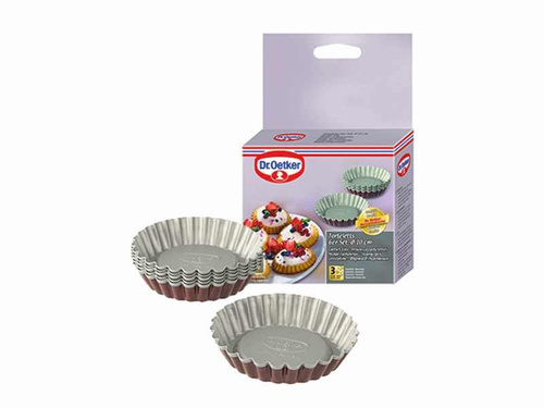 Foremki do babeczek forma do tarty tartelek 10 cm 6 sztuk Dr.Oetker 1701