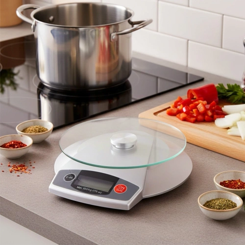 Waga kuchenna szklana elektroniczna 5 kg