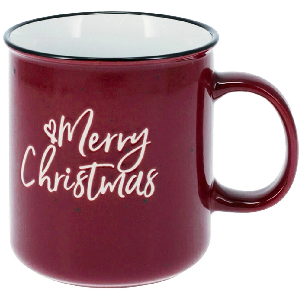 Kubek ceramiczny bordowy XXL 700 ml