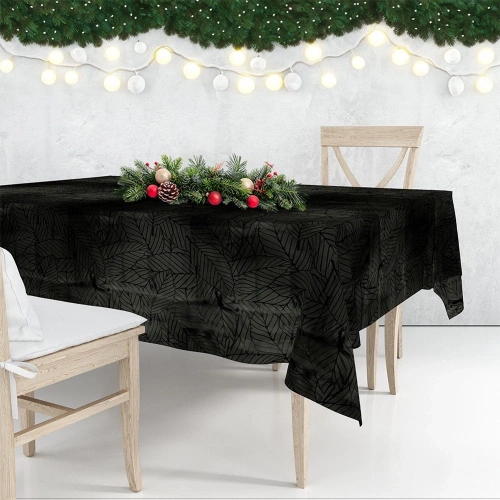 Obrus plamoodporny ciemnozielony 220x150 cm