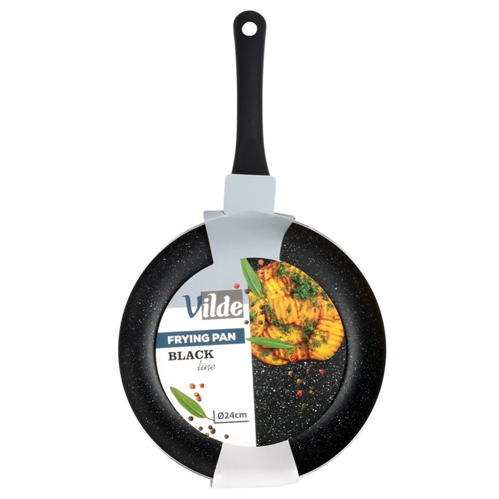 Patelnia granitowa BLACK LINE 24 cm