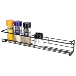 Półka na przyprawy metalowa czarna