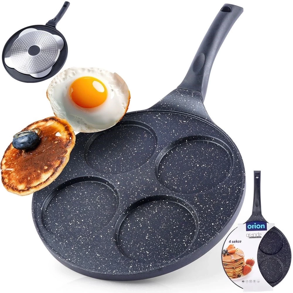 Patelnia do jajek granitowa 4 otwory GRANDE 27 cm