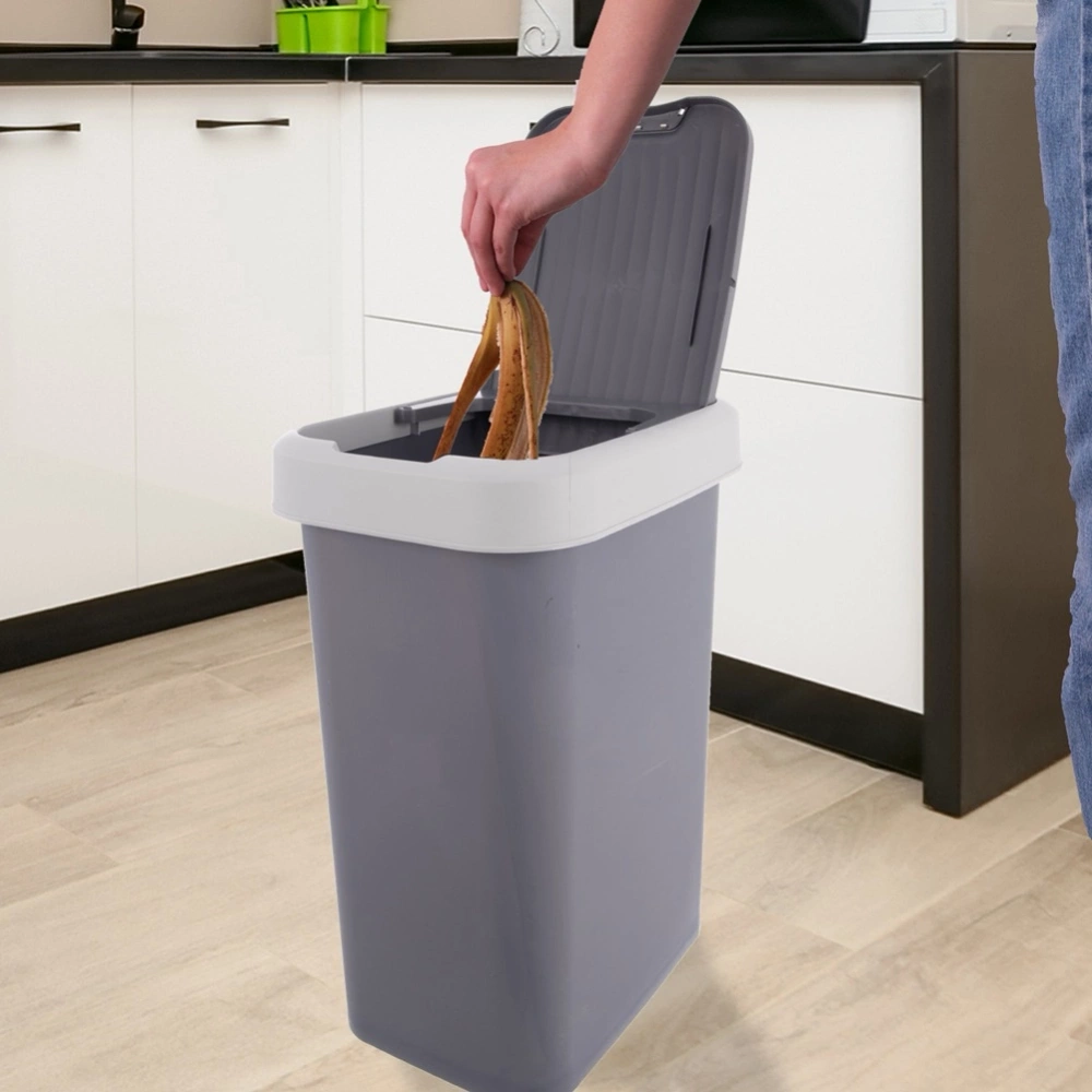 Kosz na śmieci plastikowy szary 25 l