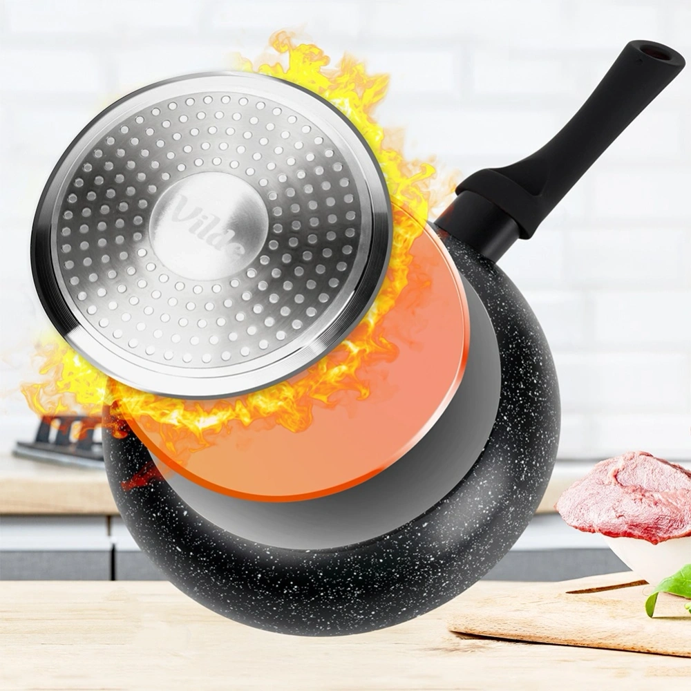 Patelnia granitowa BLACK LINE 20 cm