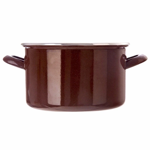 Garnek emaliowany BROWN 20 cm, 3 l