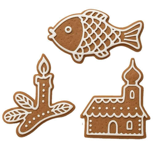 Wykrawacze do ciastek stalowe 3 szt.