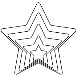 Wykrawacze do ciastek stalowe gwiazda 7,5 cm 5 szt.