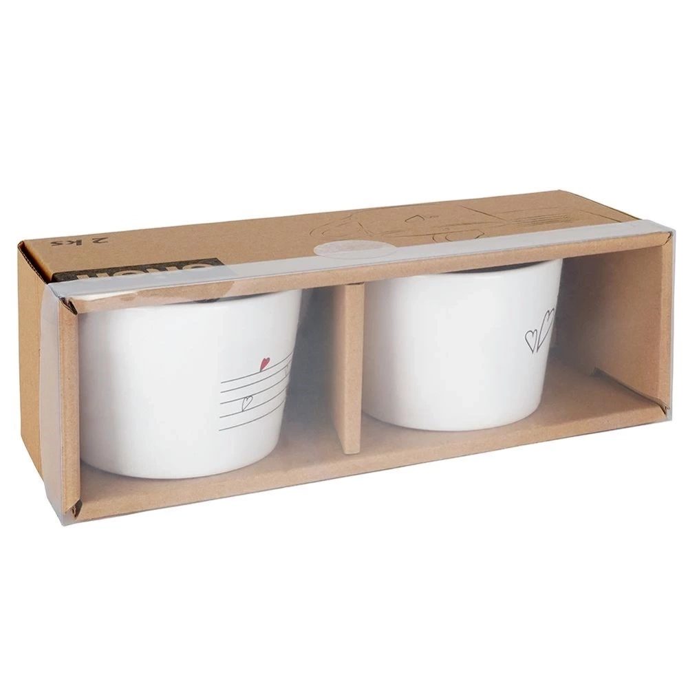 Kubki ceramiczne SERCE 210 ml 2 szt.