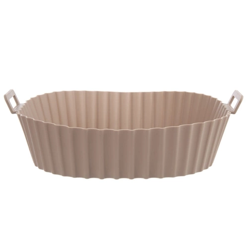 Wkład do frytkownicy Air Fryer beztłuszczowej silikonowy beżowy 22 cm