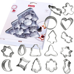 Foremki świąteczne wykrawacze do ciastek pierników foremka 16 sztuk