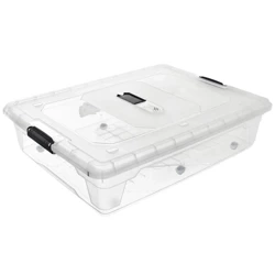 Pojemnik pod łóżko na kółkach niski XXL 50 l