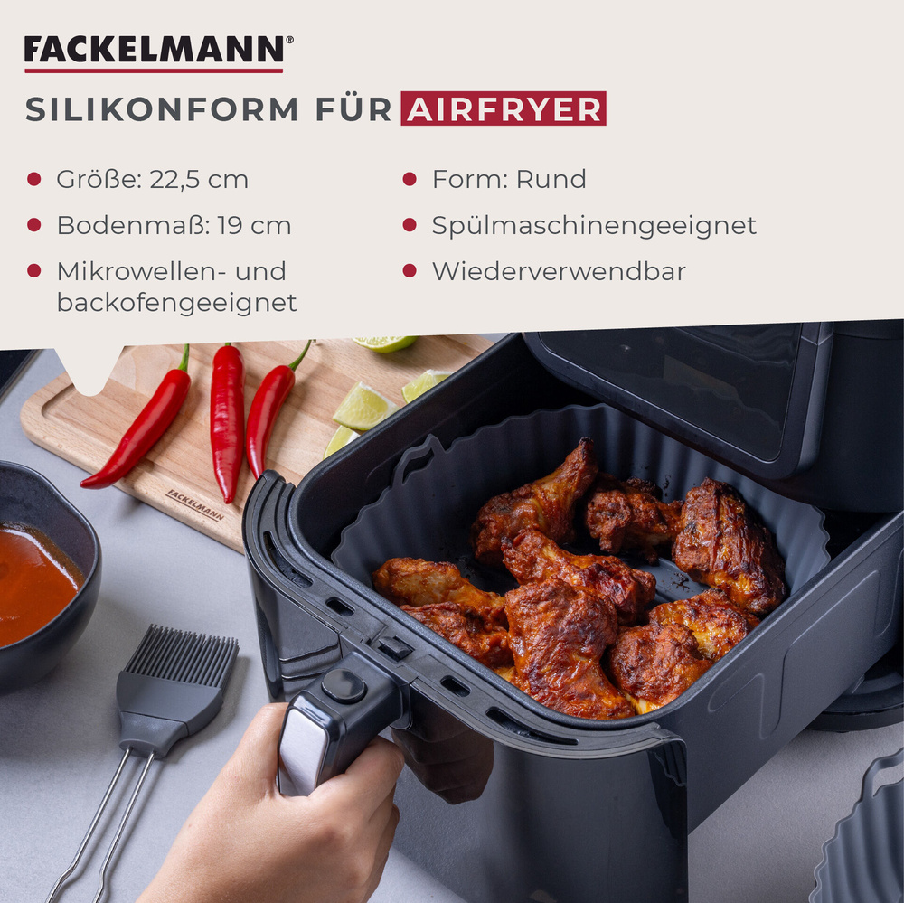 Forma silikonowa do pieczenia Ø23 cm do frytkownicy powietrznej