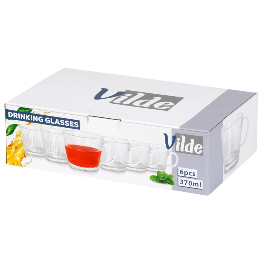 Szklanki do kawy i herbaty 370 ml 6 szt.