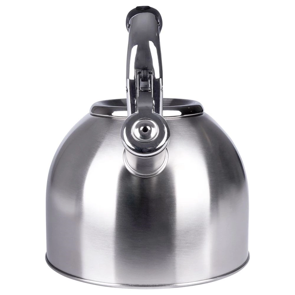 Czajnik z gwizdkiem stalowy srebrny 2 l