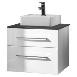 Zestaw szafka z blatem i umywalką 41 cm Oxford biały Fackelmann