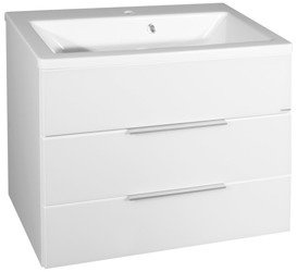 Szafka łazienkowa KARA biała 2 szuflady 80 cm