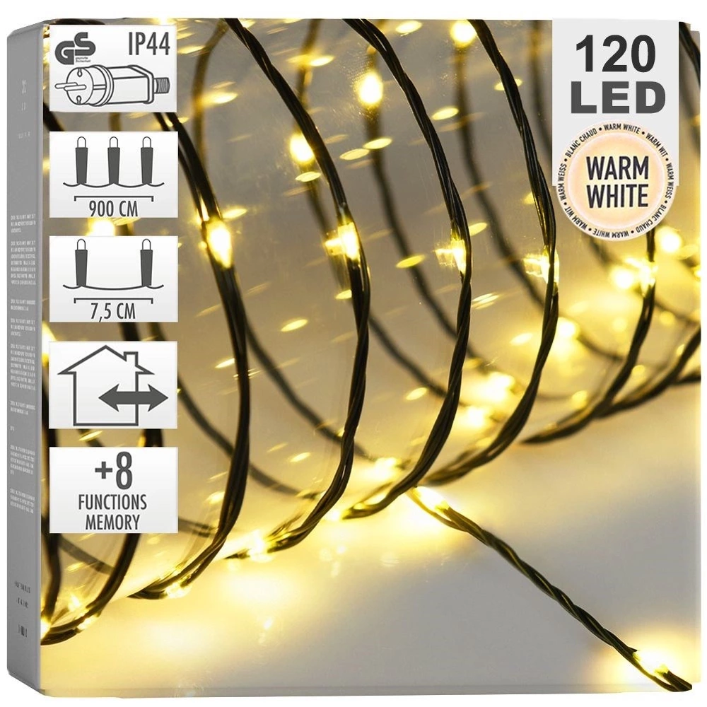 Lampki choinkowe 120 LED 893 cm