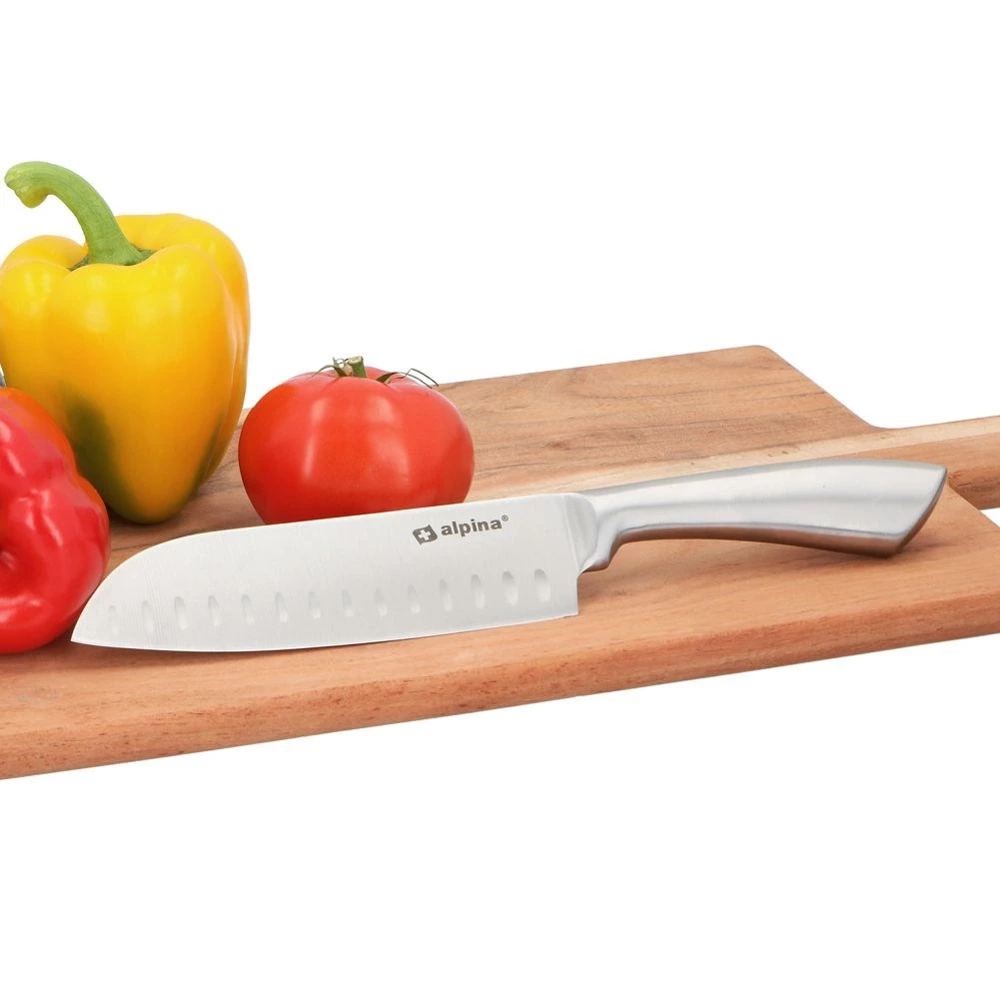 Nóż Santoku stalowy 31 cm