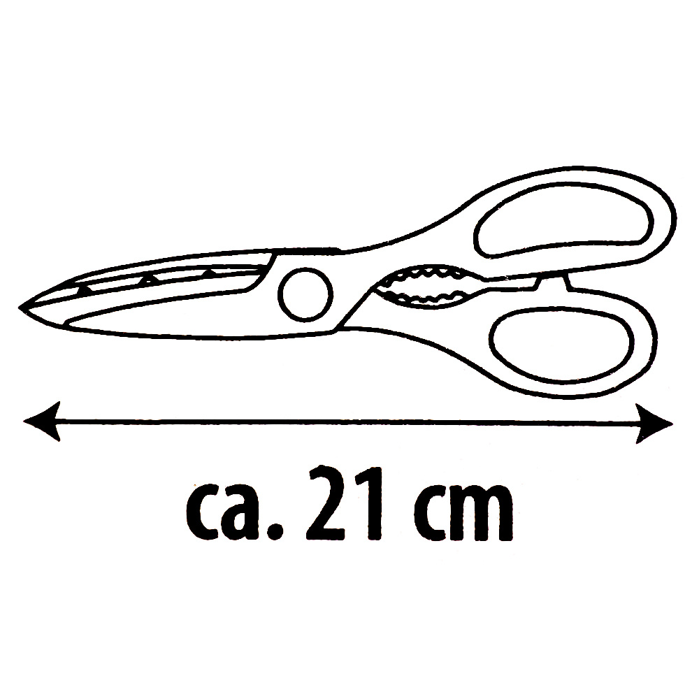 Nożyczki z otwieraczem soft 21cm NIROSTA 48133 