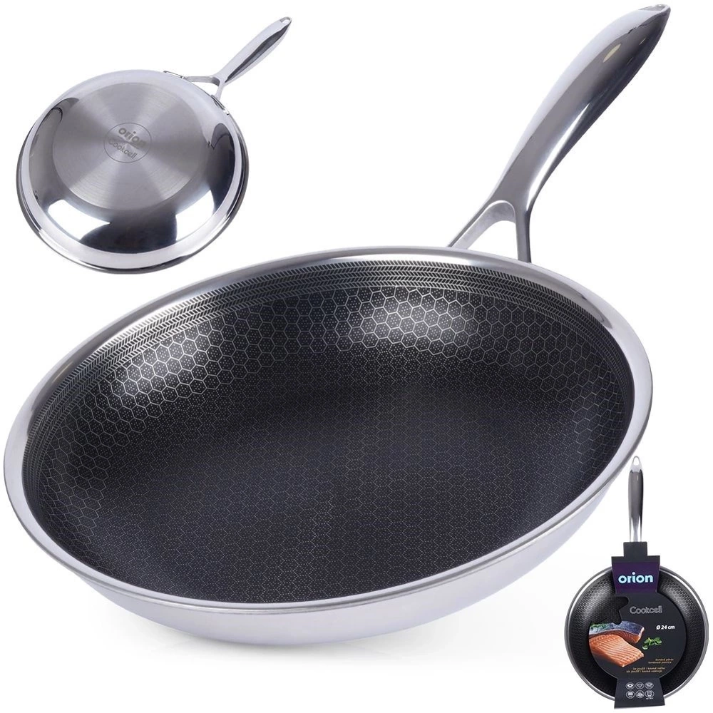 Patelnia stalowa COOKCELL 24 cm