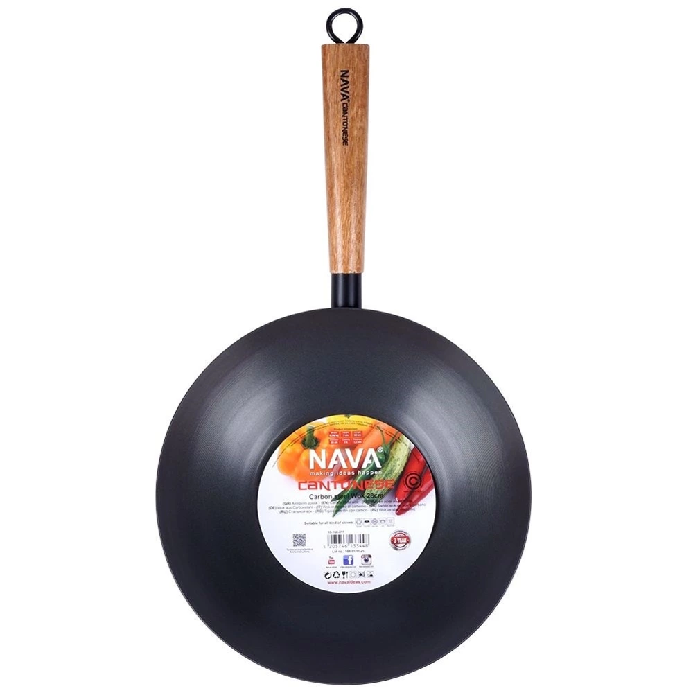 Patelnia wok stalowa nieprzywierająca CANTONESE 28 cm