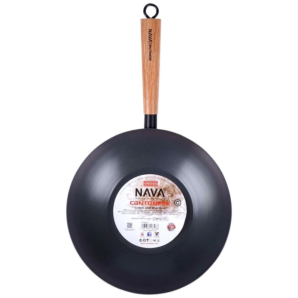 Patelnia wok stalowa nieprzywierająca CANTONESE 30 cm