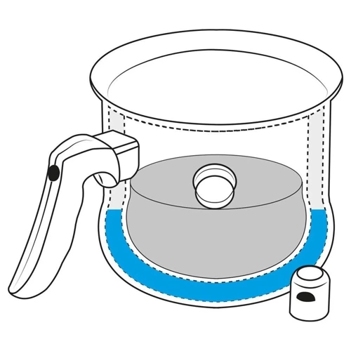 Garnek do mleka stalowy 2,5 l