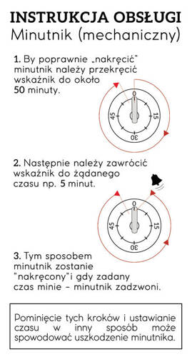 Minutnik mechaniczny kuchenny 60 min ZENKER 521921