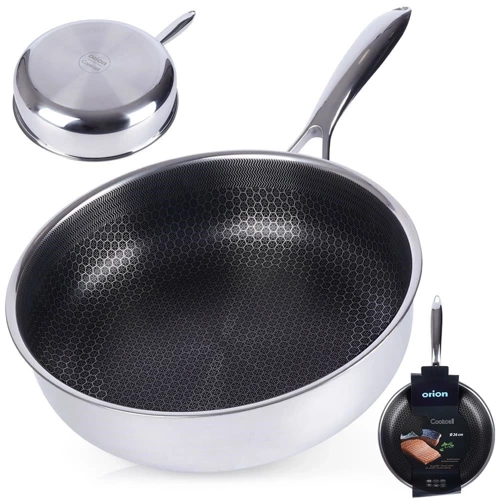 Patelnia stalowa głęboka COOKCELL 26 cm