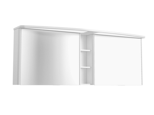 Szafka lustrzana 142 cm z kolekcji Classico w kolorze białym z oświetleniem LED