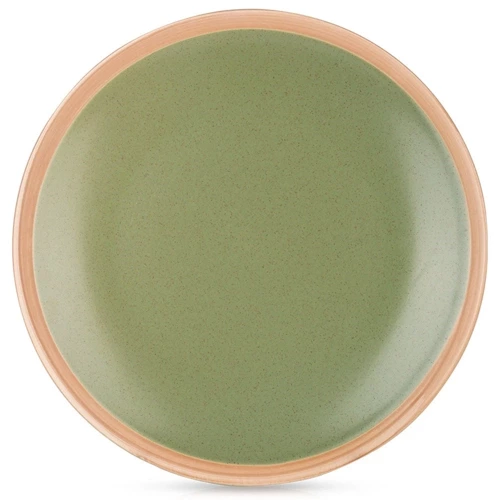 Talerz obiadowy płytki ceramiczny zielony ARTHENA GREEN 27 cm