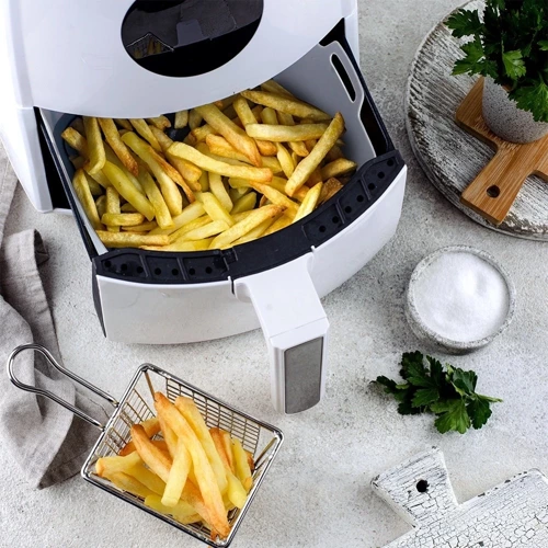 Wkład do frytkownicy Air Fryer beztłuszczowej silikonowy szary 20,5 cm